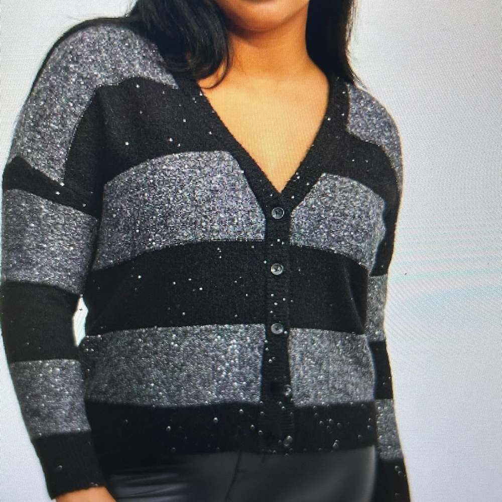 Torrid Black Cardigan Sweater with Classic V-Neck